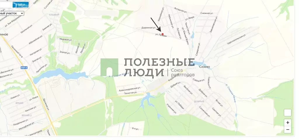 Участок в Завьяловский район, деревня Сизево, улица Правды (7 м) - Фото 1