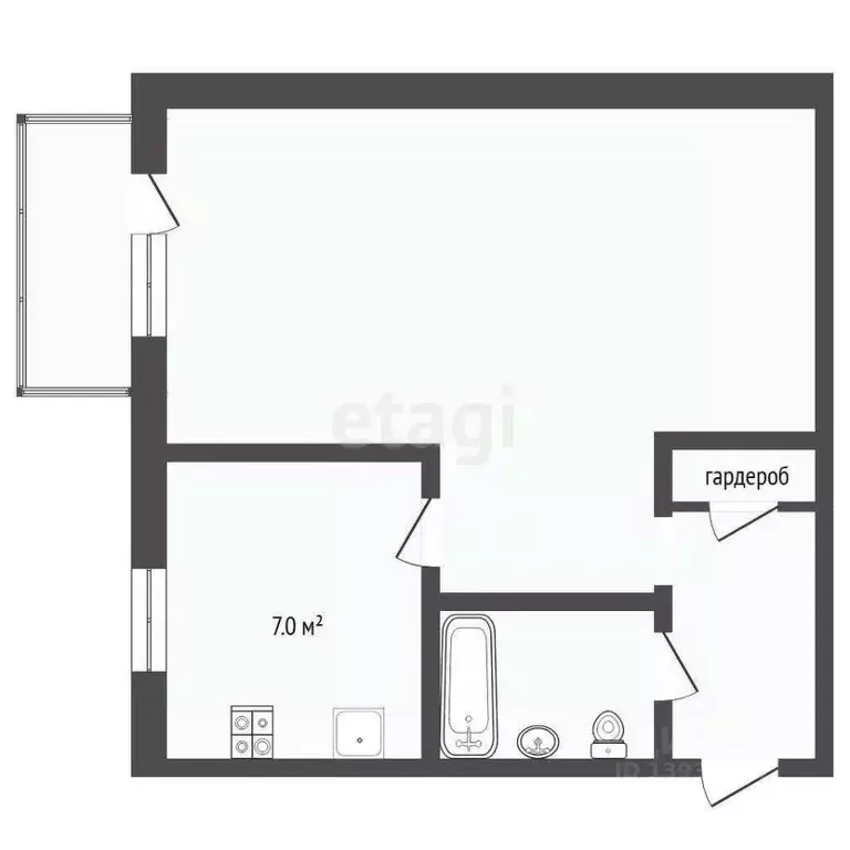 1-к кв. Свердловская область, Тавда ул. Карла Маркса, 1Б (28.4 м) - Фото 2
