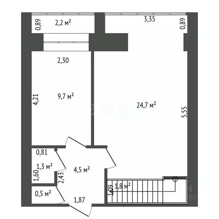 3-к кв. Башкортостан, Уфа просп. Октября, 105/4 (85.6 м) - Фото 2