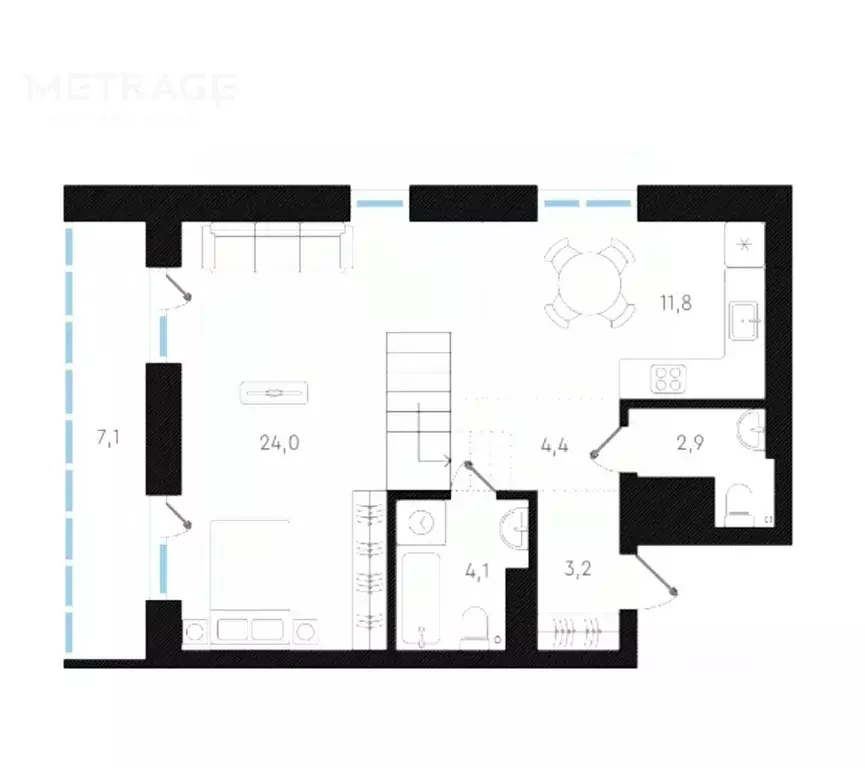 2-к кв. Новосибирская область, Новосибирск ул. Аэропорт, 49/1 (64.2 м) - Фото 1