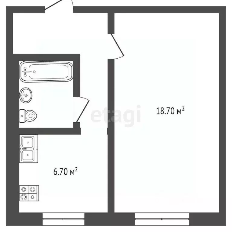 1-к кв. Москва ул. Бестужевых, 10 (32.6 м) - Фото 1