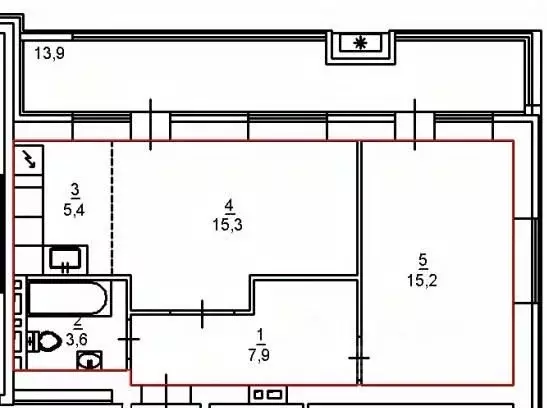 2-к кв. Приморский край, Артем Вокзальная ул., 35/4 (47.4 м) - Фото 2