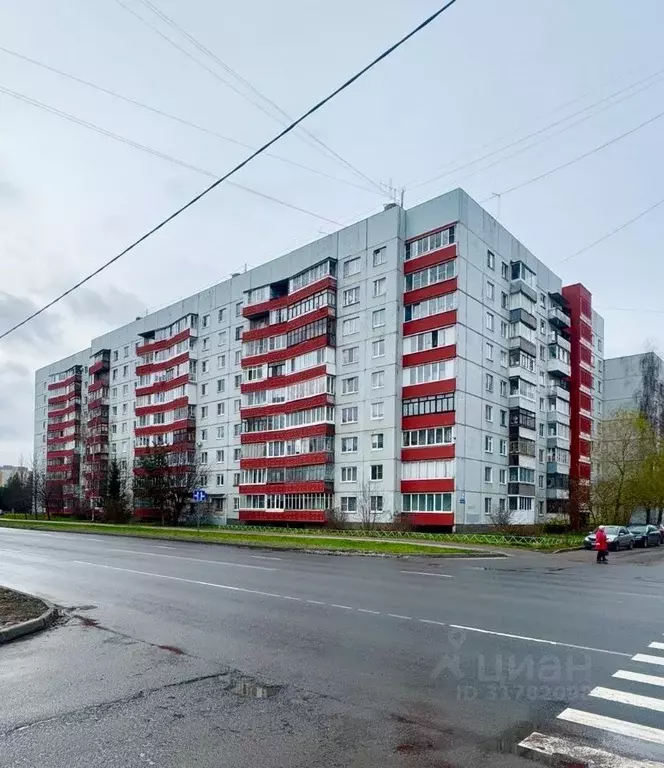 3-к кв. Новгородская область, Великий Новгород ул. Кочетова, 16/46 ... - Фото 0