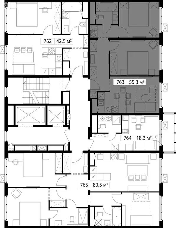 2-комнатная квартира: деревня Сапроново, микрорайон Купелинка, квартал ... - Фото 1