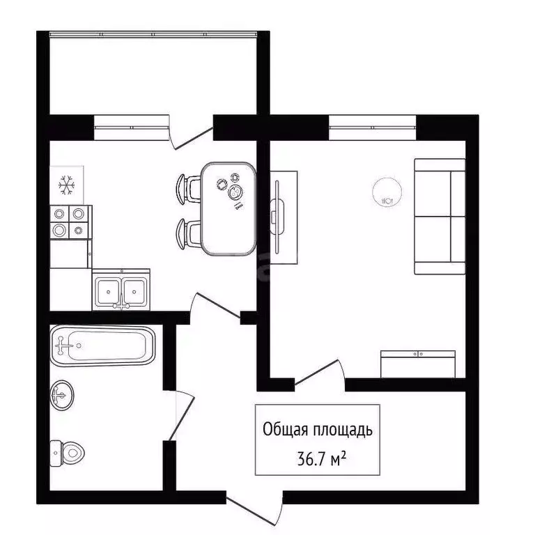 2-комнатная квартира: Искитим, микрорайон Индустриальный, 25А (60.9 м) - Фото 1