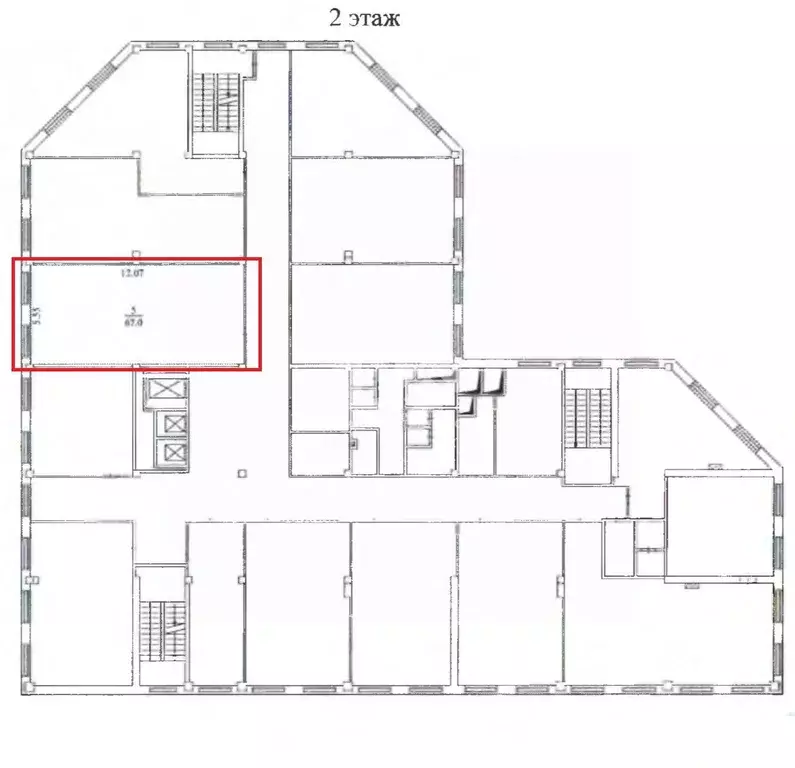 Офис в Новосибирская область, Новосибирск ул. Станиславского, 2/3 (67 ... - Фото 2