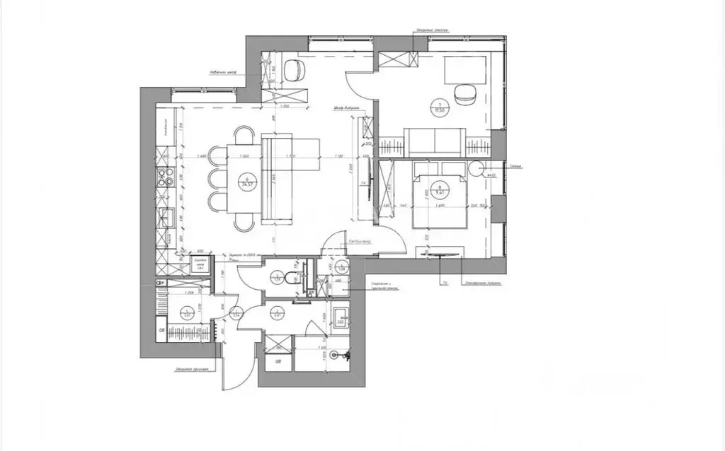 3-комнатная квартира: Москва, улица Дыбенко, 7/1 (73 м) - Фото 2