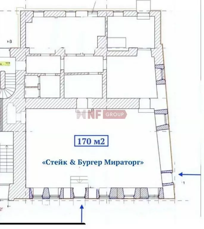 Торговая площадь в Москва Бауманская ул., 44С1 (170 м) - Фото 1