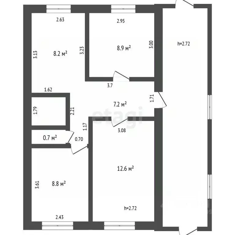 Дом в Мордовия, Дубенский район, Красинское с/пос, с. Красино ул. ... - Фото 2