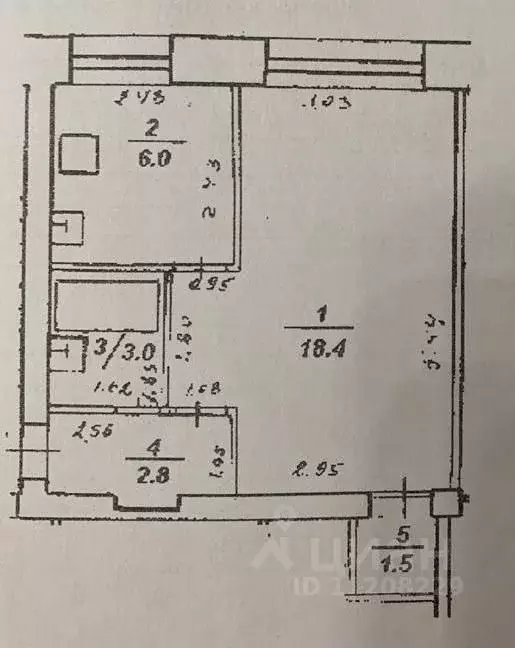 1-к кв. Башкортостан, Уфа ул. Левченко, 6 (32.0 м) - Фото 0