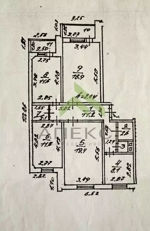 4-к. квартира, 86,7 м, 1/5 эт. - Фото 0