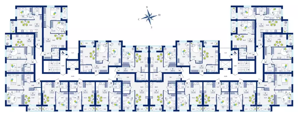 1-к кв. Калининградская область, Зеленоградск  (35.09 м) - Фото 2