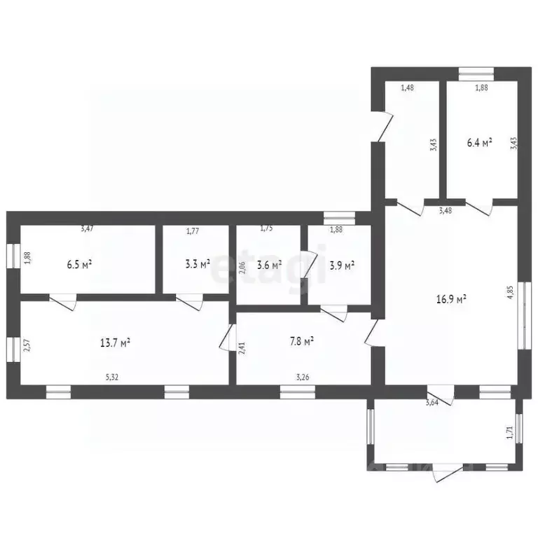 Дом в Брянская область, с. Жирятино ул. Возликова (69 м) - Фото 1