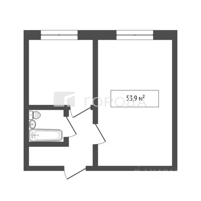 2-к кв. Алтайский край, Барнаул ул. Никитина, 107 (53.9 м) - Фото 2