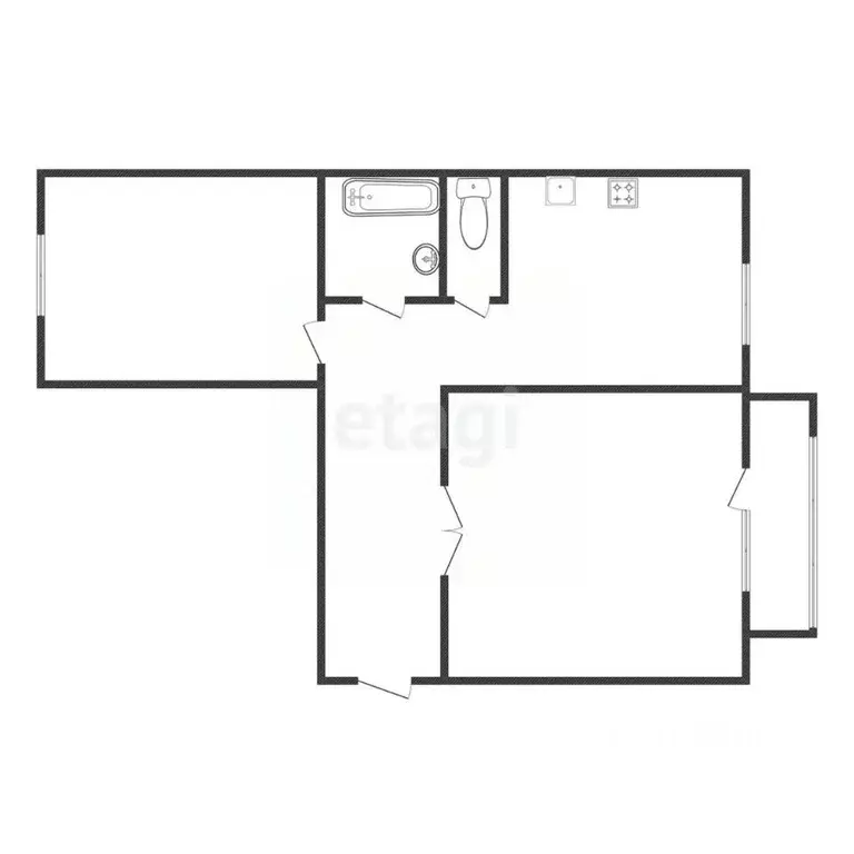 2-к кв. Челябинская область, Миасс ул. 8 Марта, 128 (52.4 м) - Фото 0