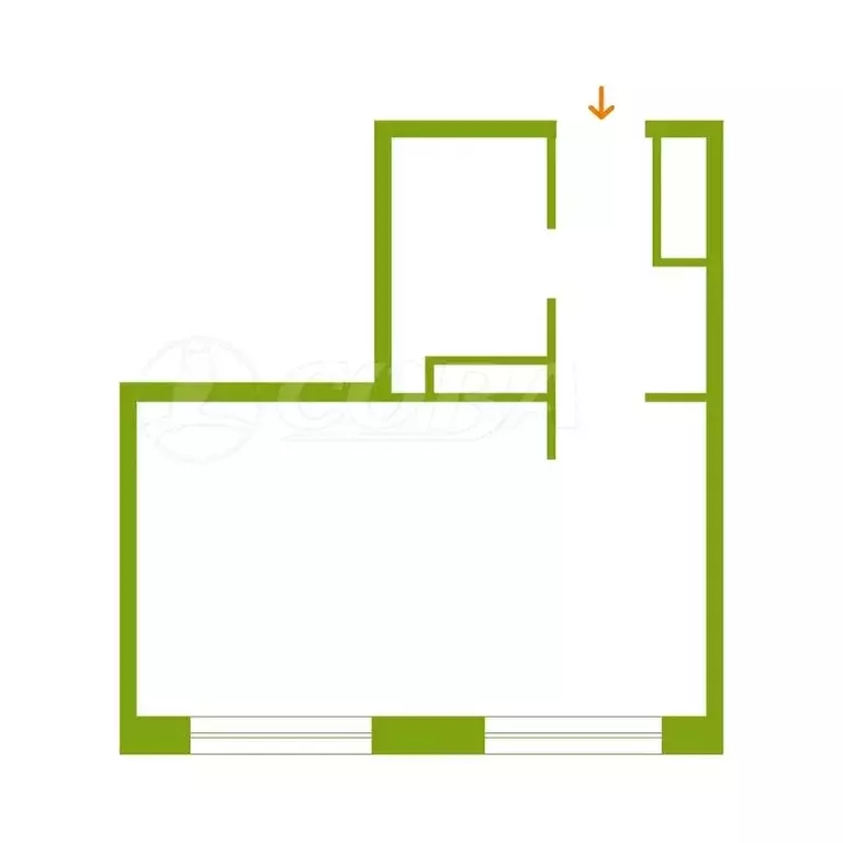 Квартира-студия: Тюмень, улица Первооткрывателей, 10 (29.6 м) - Фото 2