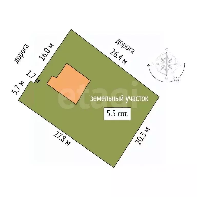 Участок в Севастополь ул. Коммунистическая, 93 (5.5 сот.) - Фото 1