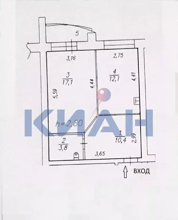 2-к кв. Красноярский край, Красноярск ул. Елены Стасовой, 40А (43.4 м) - Фото 1