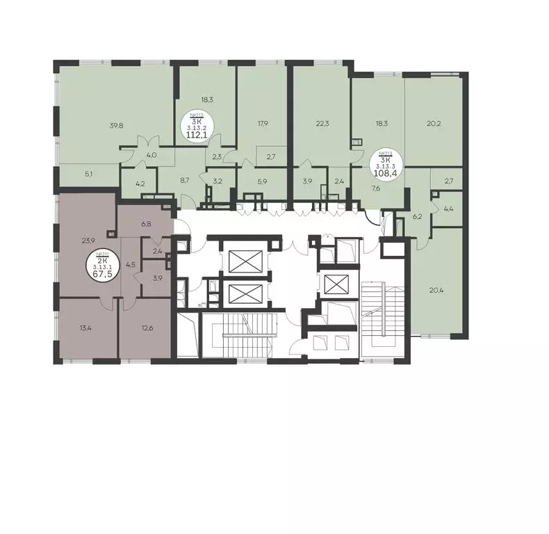 3-комнатная квартира: Москва, Крылатская улица, 33к1 (108.4 м) - Фото 1