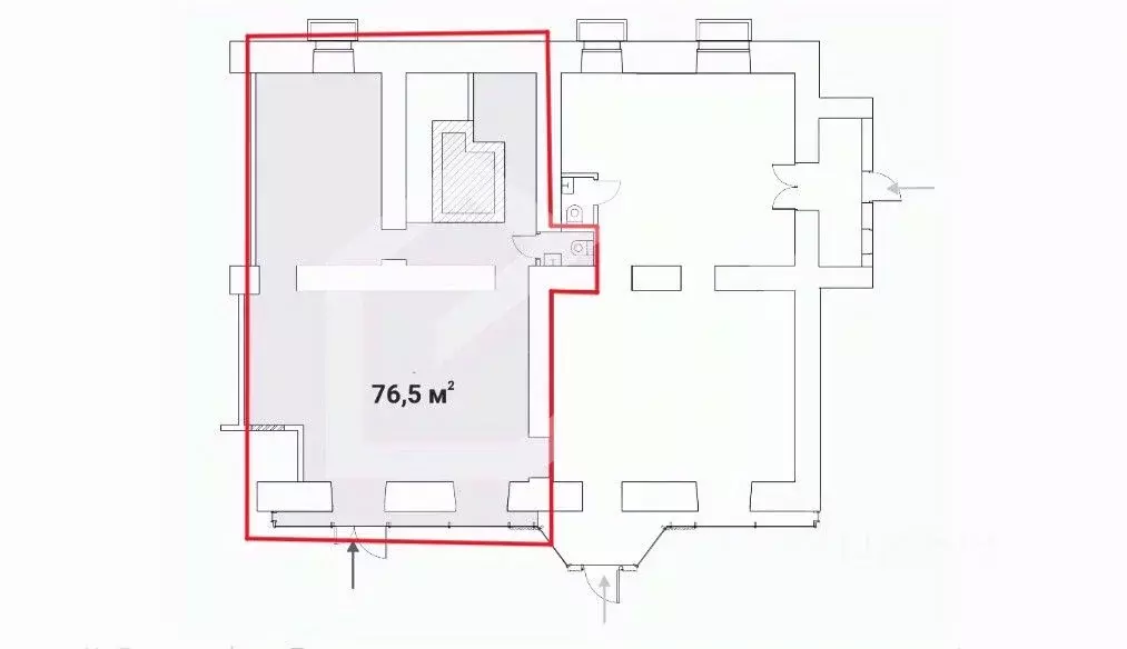 Помещение свободного назначения в Москва Брянская ул., 12 (77 м) - Фото 2