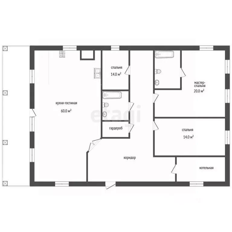 Дом в Забайкальский край, Читинский район, с. Смоленка ул. Вишневая, ... - Фото 2