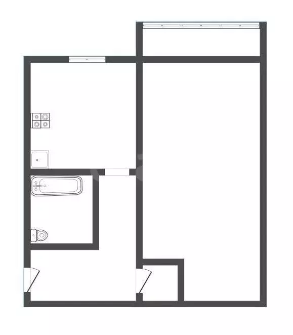 1-комнатная квартира: Прокопьевск, Институтская улица, 52 (30 м) - Фото 1