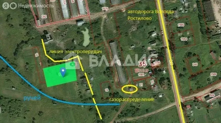 Участок в Вологодская область, Грязовецкий муниципальный округ, ... - Фото 0