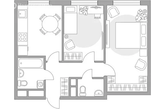 2-комнатная квартира: Одинцовский городской округ, территориальное ... - Фото 1