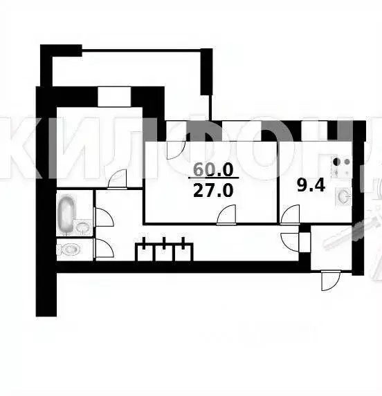 2-к кв. Новосибирская область, Новосибирск ул. Мичурина, 29 (60.0 м) - Фото 0