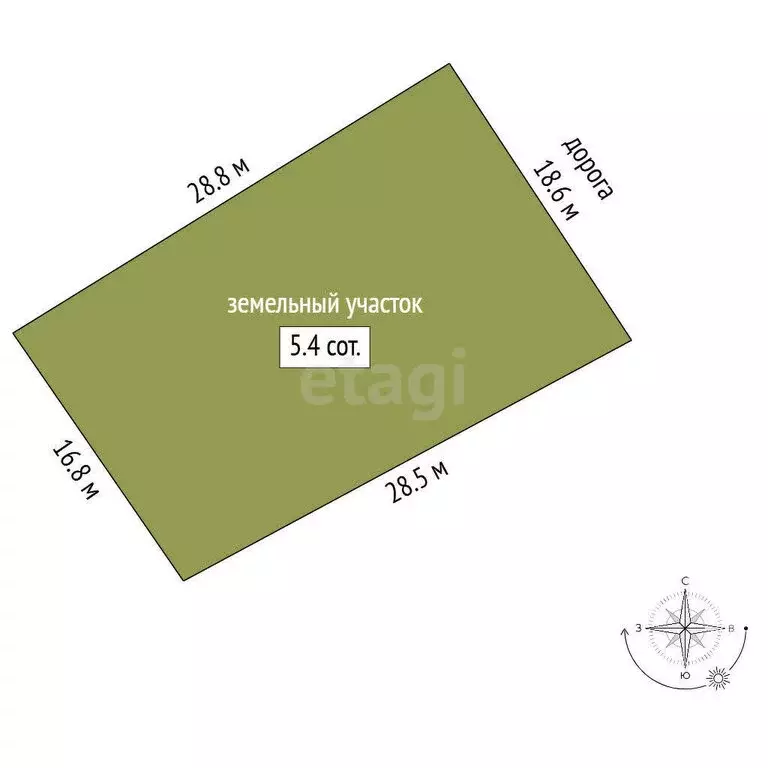 Участок в Симферополь, улица Академика Стевена (5.39 м) - Фото 1