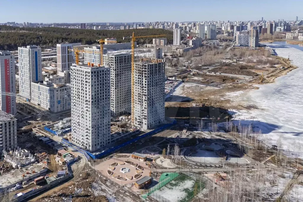2-к. квартира, 57 м, 3/25 эт. - Фото 1