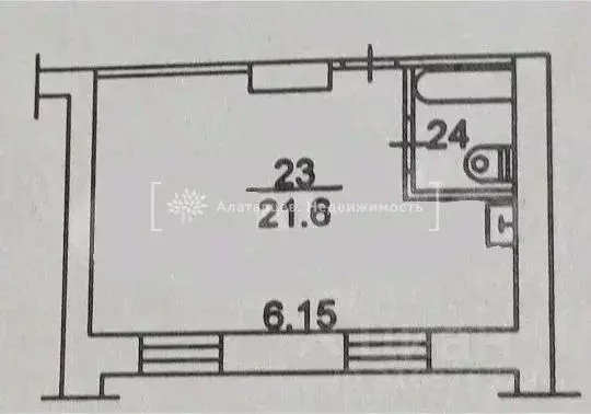 Студия Томская область, Томск Учебная ул., 40 (24.7 м) - Фото 2