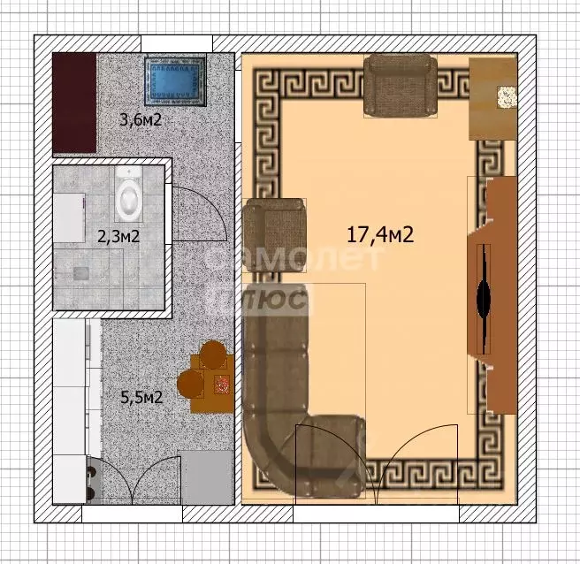 1-к кв. Алтайский край, Бийск ул. Александра Радищева, 2/1 (30.0 м) - Фото 1