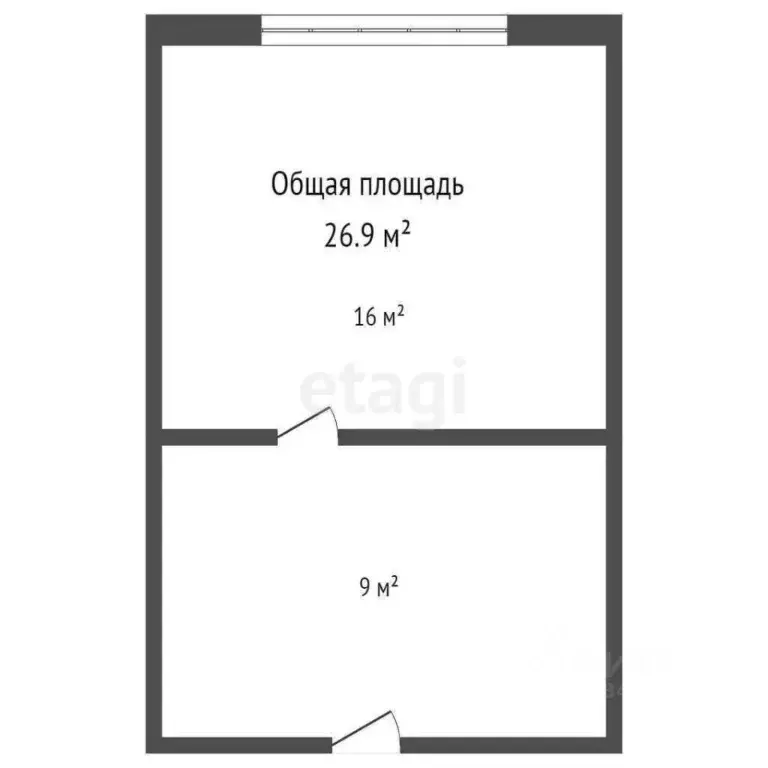 1-к кв. Брянская область, Фокино 1 Мая ул., 8 (26.9 м) - Фото 1