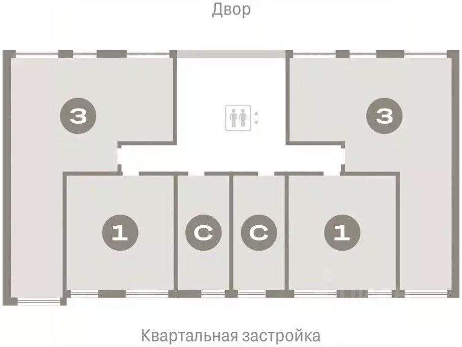 Студия Тюменская область, Тюмень Мысовская ул., 26к1 (24.89 м) - Фото 1