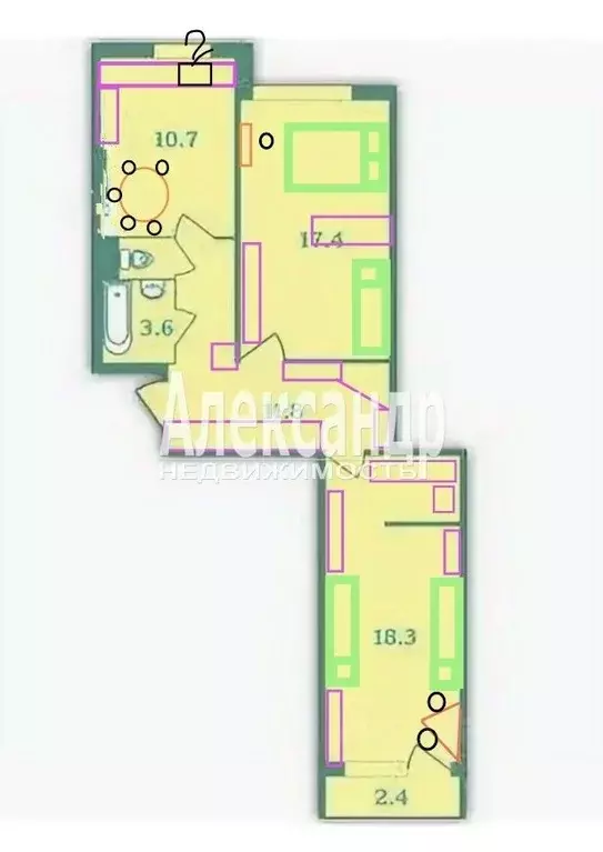 2-к кв. Санкт-Петербург Пискаревский просп., 159к6 (58.4 м) - Фото 2