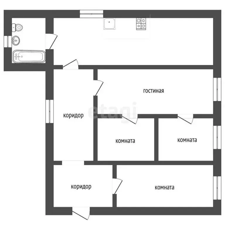 Дом в Рассказово, улица Богдана Хмельницкого (81.7 м) - Фото 1
