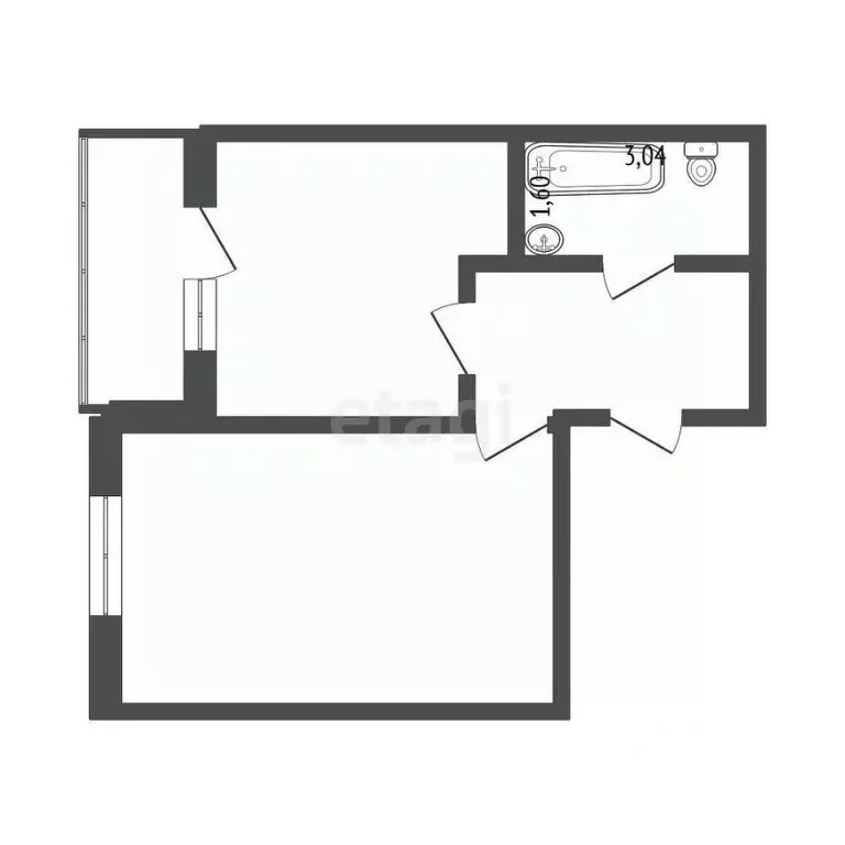 1-к кв. Бурятия, Улан-Удэ ул. Жердева, 76А (47.2 м) - Фото 1