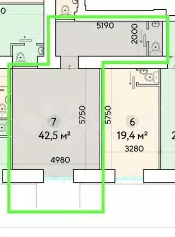 Продажа псн-торговое помещение 42,5м2 м.Университет ЮЗАО - Фото 1