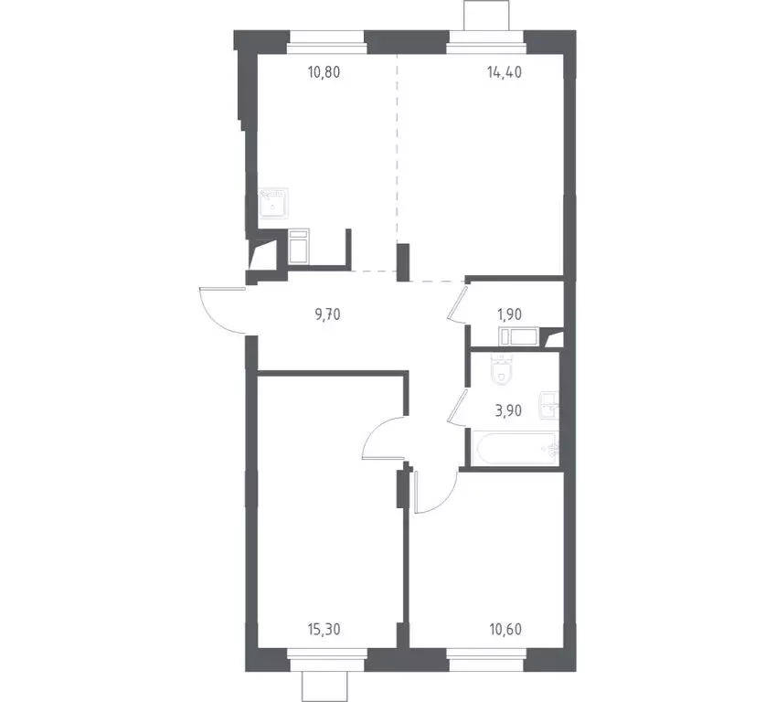 2-комнатная квартира: Люберцы, микрорайон Зенино ЖК Самолёт, ... - Фото 0