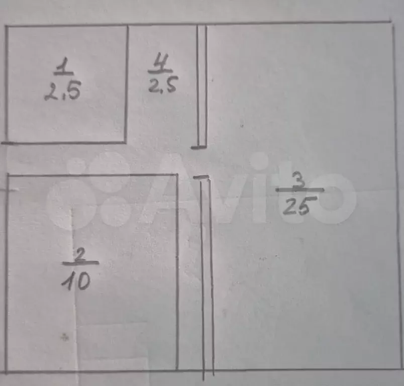2-к. квартира, 39 м, 1/3 эт. - Фото 0