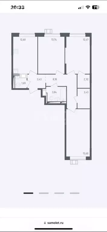 3-комнатная квартира: Мисайлово, Пригородное шоссе, 12 (77.1 м) - Фото 0