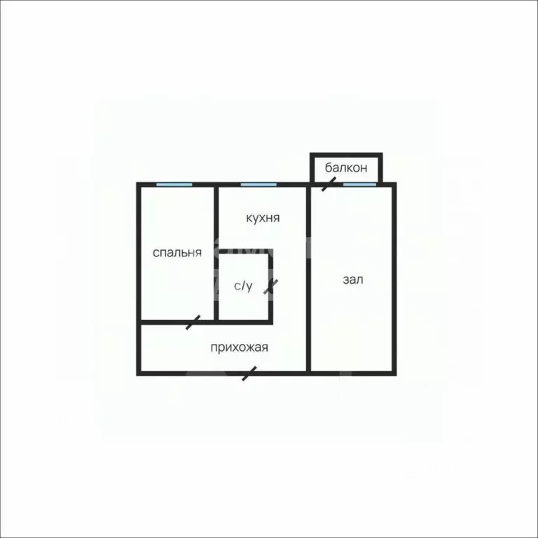 2-к кв. Приморский край, Находка Молодежная ул., 4 (42.7 м) - Фото 2