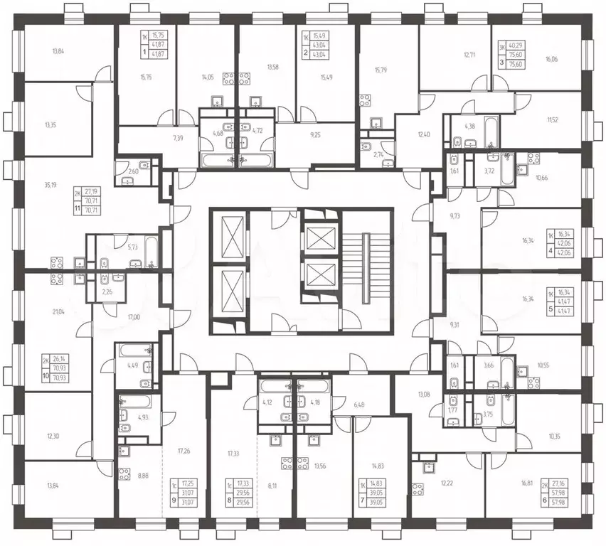 Квартира-студия, 31,1 м, 21/25 эт. - Фото 1