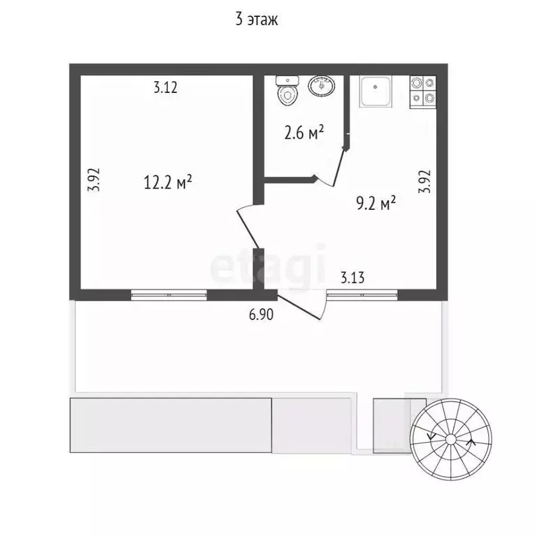 Дом в Крым, Ялта муниципальный округ, Кореиз пгт ул. Южная, 38 (66 м) - Фото 1