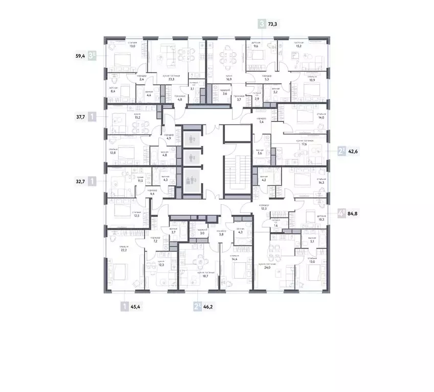2-комнатная квартира: Москва, Тагильская улица, 2к1 (46.2 м) - Фото 2