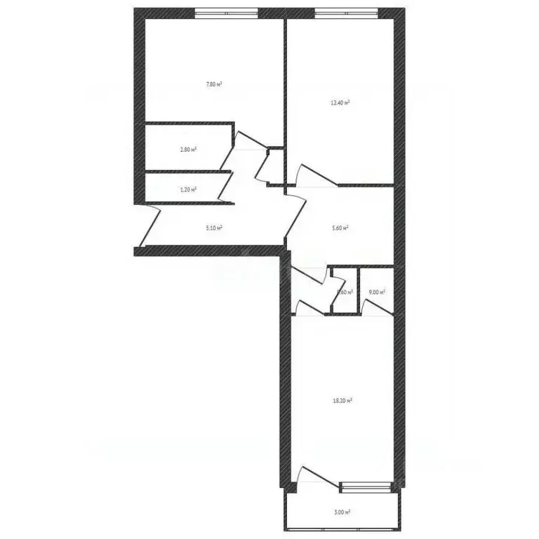 2-к кв. Брянская область, Брянск Орловская ул., 8 (50.7 м) - Фото 1