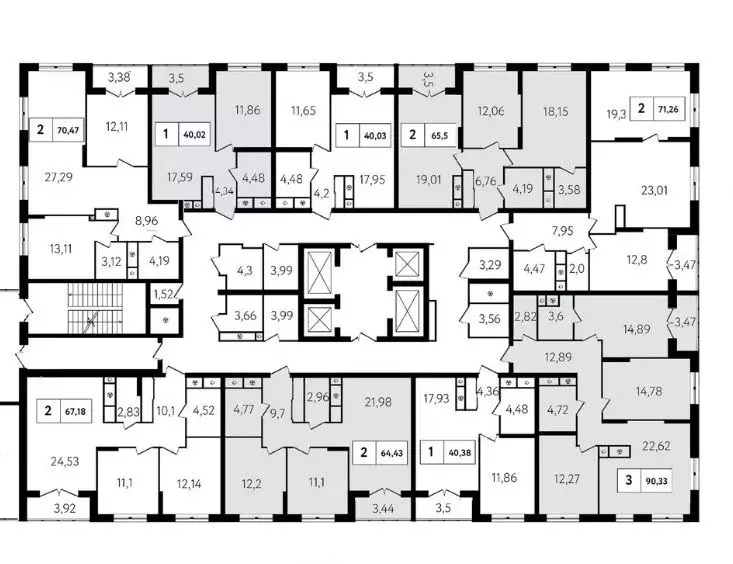 3-к кв. Тульская область, Тула ул. Седова, 26к1 (93.7 м) - Фото 1