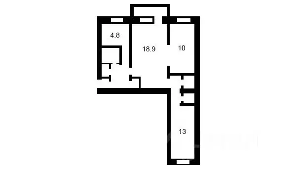 3-к кв. Санкт-Петербург ул. Ленсовета, 53 (54.0 м) - Фото 1