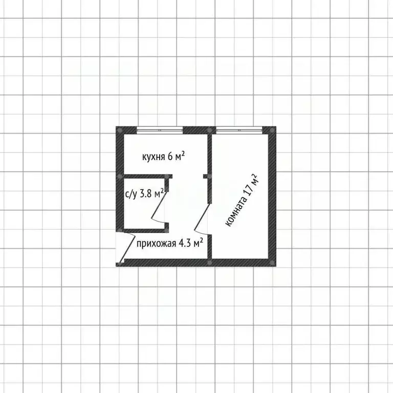 1-к кв. Адыгея, Майкоп Краснооктябрьская ул., 31 (30.4 м) - Фото 1